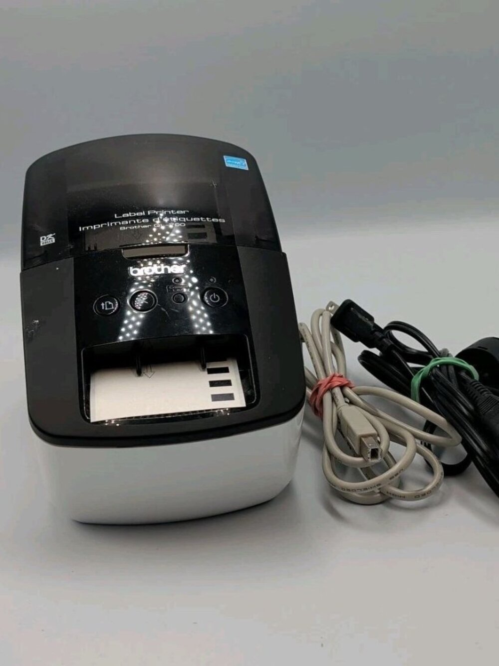 Brother QL-700 Label Thermal Printer with Cables & Labels USB Tested